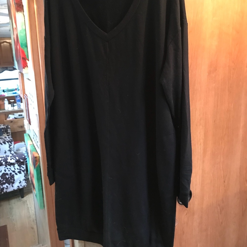 Long black sweater. Ava & Vic brand. Worn once